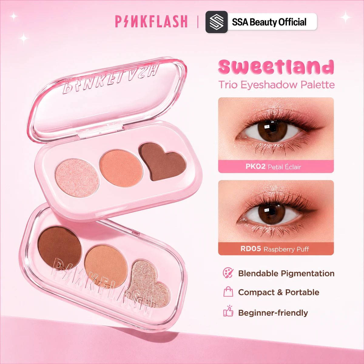 Jual Eyeshadow Palette Pinkflash 🔥 100% Original, Harga & Kualitas ...