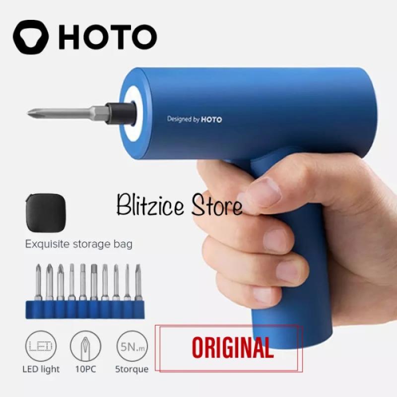 Promo Hoto Smart Cordless Screwdriver Electric Rechargeable Obeng