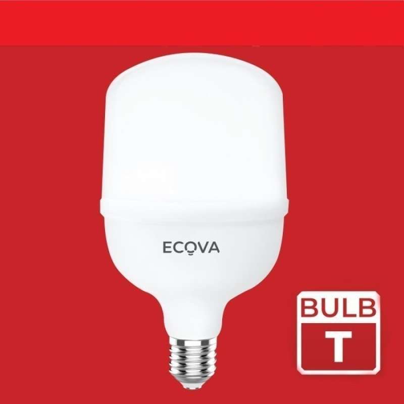 Promo LED BULB ECOVA 45W 45WATT 45 WATT T SERIES SNI Putih Diskon 23