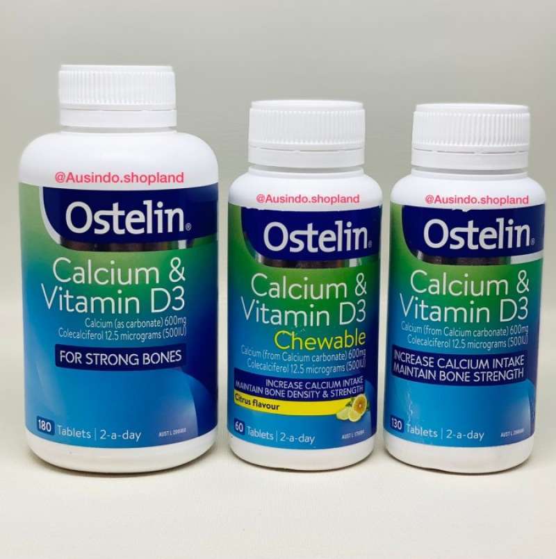 Promo Ostelin Australia Calcium & Vitamin D3 Chewable Tablets Diskon 23