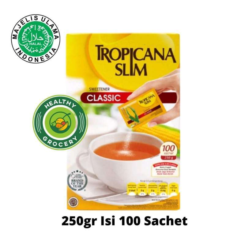 Promo Tropicana Slim Sweetener Classic 250gr Isi 100 Sachet / Tropicana ...