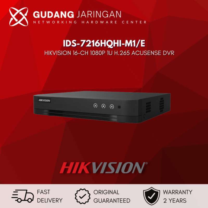 Promo iDS7216HQHIM1/E DVR HIKVISION 16CH TURBO ACUSENSE DVR SUPPORT