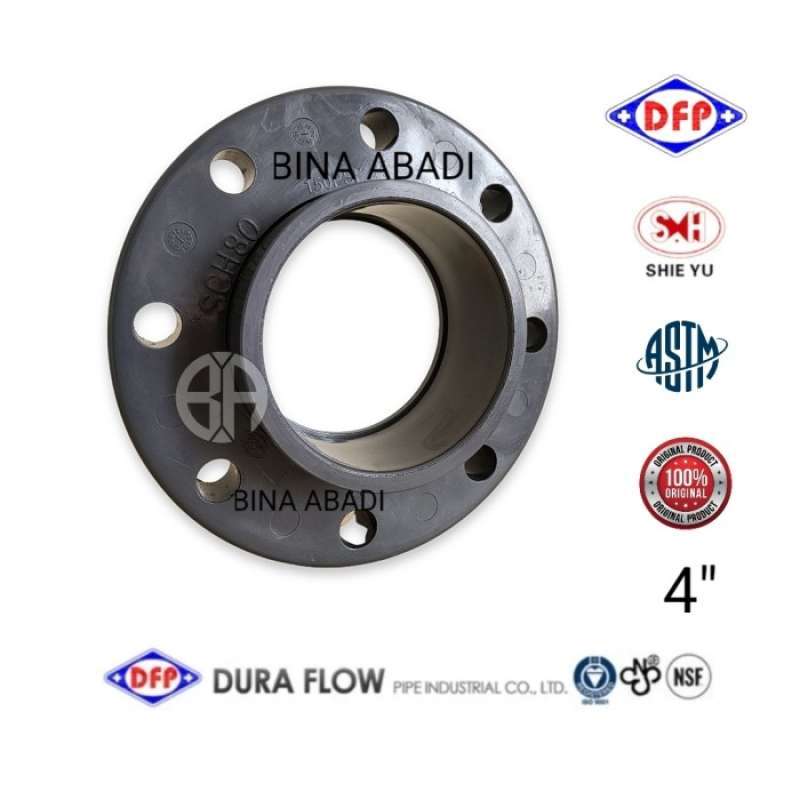 Promo Vanstone Flange Size 4 Inch Pvc Sch 80 Socket Ansi 150 Duraflow