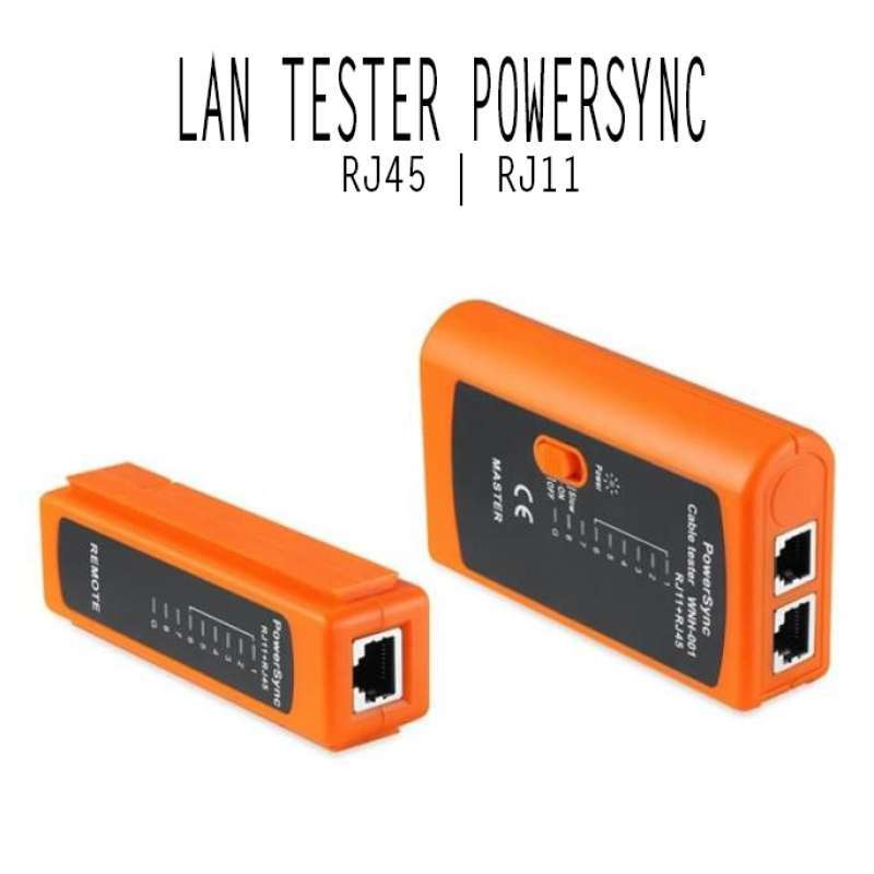 Promo Lan Tester Powersync Rj45/rj11 | Tester Kabel Networking Diskon ...