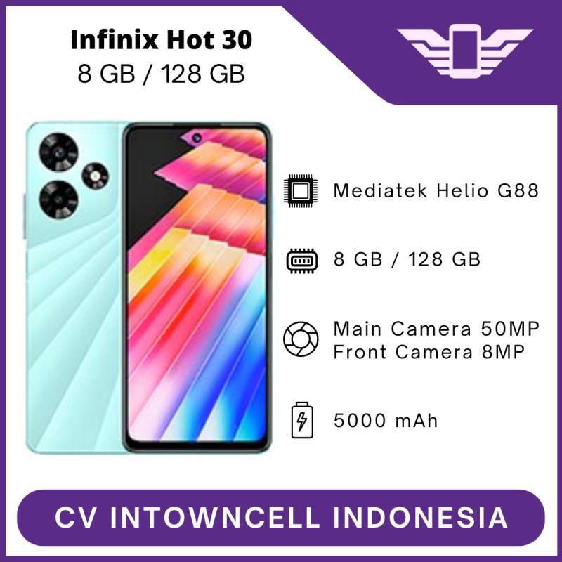 Jual INFINIX HOT 30 8/128 GB GARANSI RESMI - GREEN di Seller CV INTOWN ...