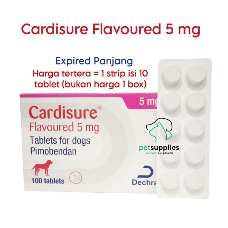 Promo Cardisure 5 Mg For Dogs 1 Strip Isi 10 Tablet Diskon 33 di Seller Derna Store Kalibata