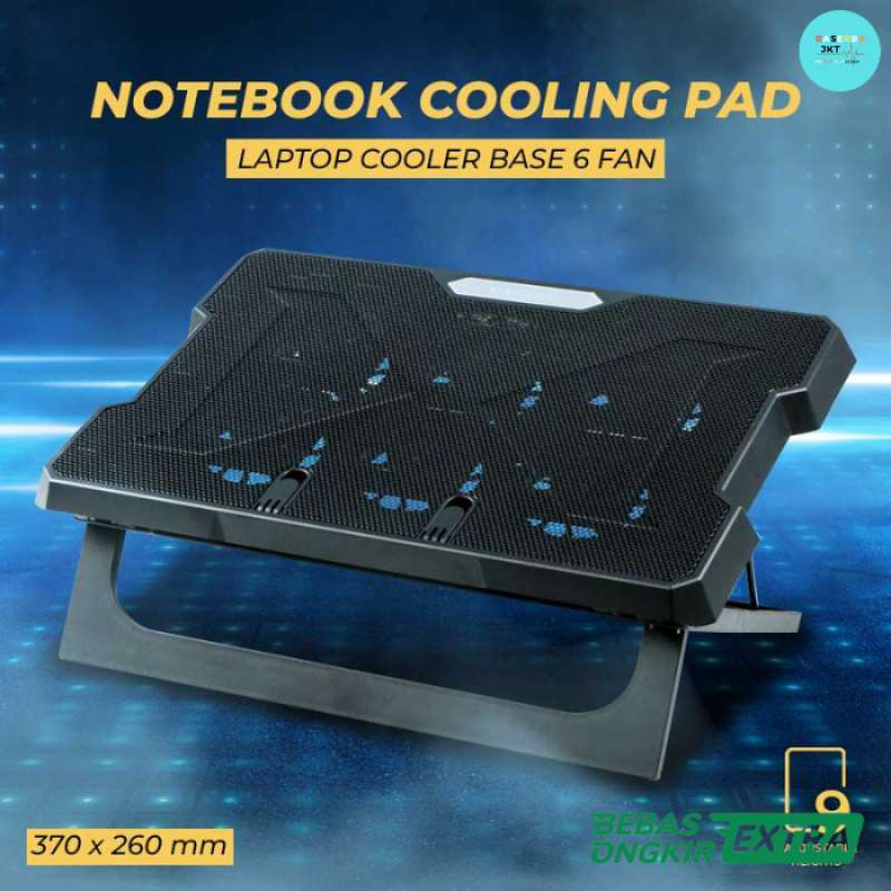 Jual Kipas Laptop Notebook Cooling Pad Laptop Cooler Base 6 Fan Di ...