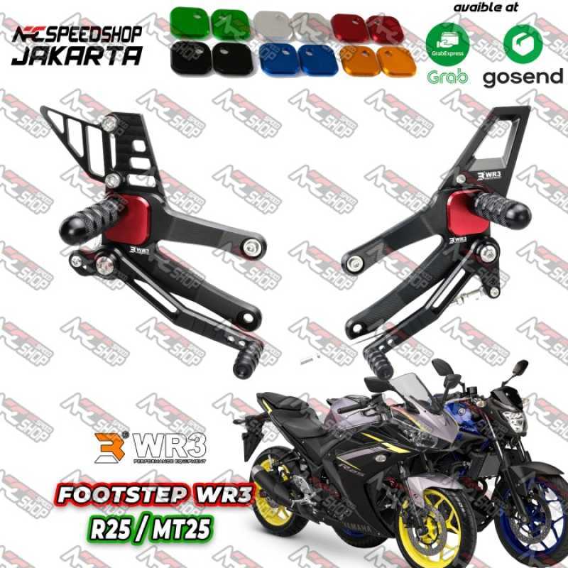 Foot Step Images Color:red Promo Footstep / Foot Step Racing WR3 V-Series Yamaha R25 Black / Red ...