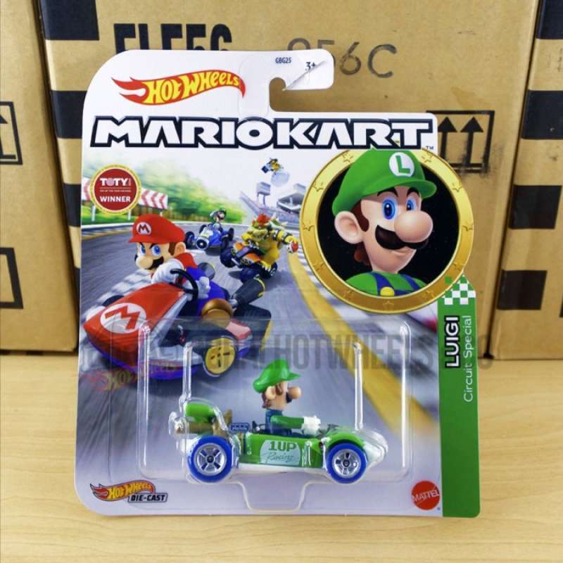 Promo Hot Wheels Mario Kart Luigi (Circuit Special) Diskon 17 di