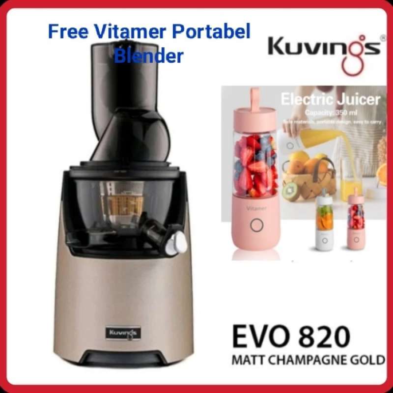 Promo Kuvings Whole Slow Juicer Evo820Matt Champagne Gold Diskon 2 di