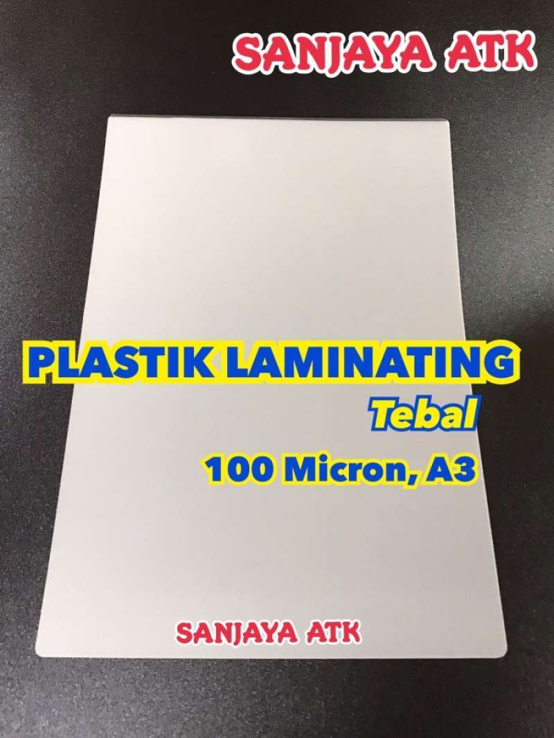Promo PLASTIK LAMINATING UKURAN A3 TEBAL 100 MICRON SATUAN LEMBARAN