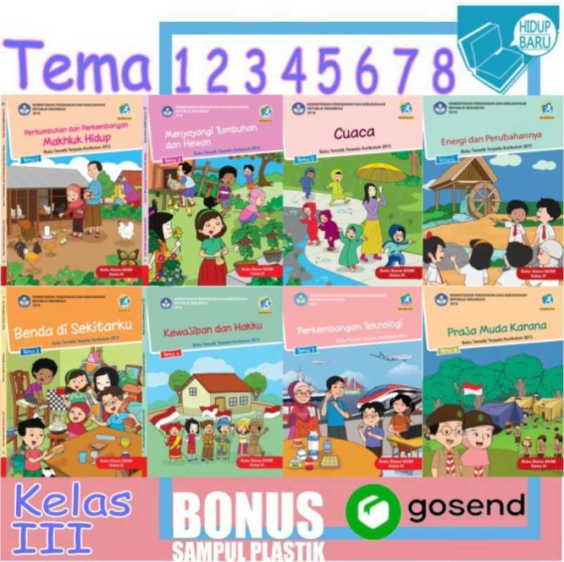 Promo Buku Tematik Tema Kelas 3 SD MI Tema 1 2 3 4 5 6 7 8 Semester 1 2 ...