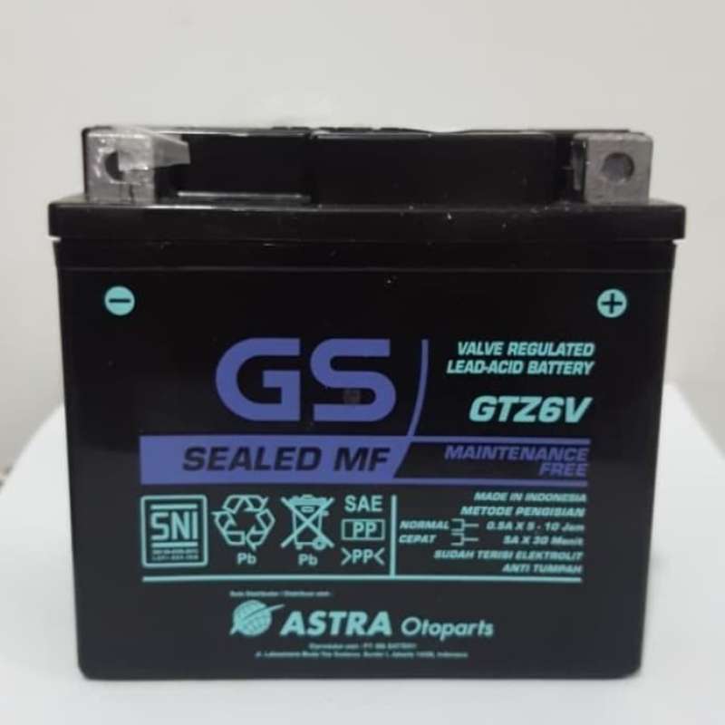 Promo AKI MOTOR HONDA VARIO FI 125-150 CC GS ASTRA GTZ6V ORIGINAL AKI