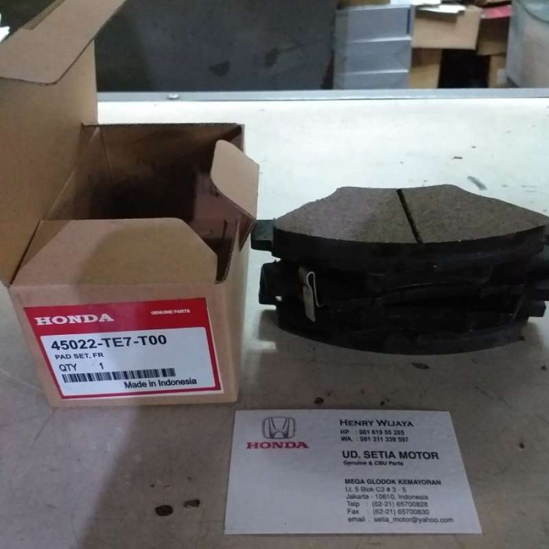 Jual Kampas Rem Brake Pad Depan Honda Mobilio Jazz City Original Di