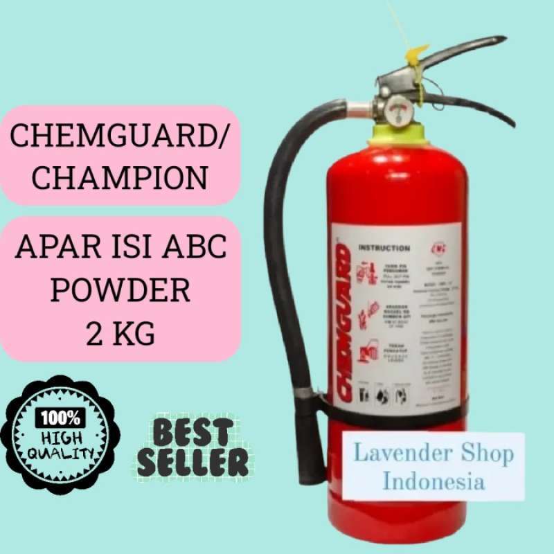 Promo Tabung Pemadam Kebakaran Powder Champion/Chemguard 2 Kg / Appar