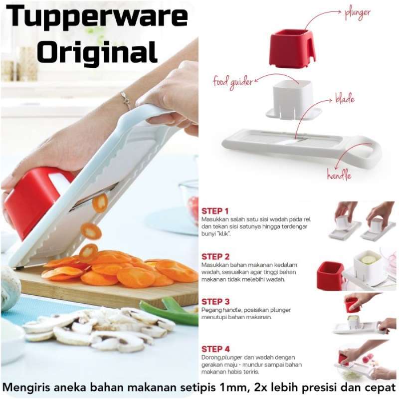 Tapperware Tipis Promo Tupperware Original Alat Pengiris Tipis Kentang Wortel Bawang ...
