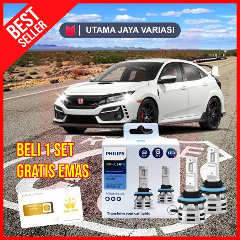 Promo Philips LED H11 Ultinon Essential G2 Multicolor Diskon 23 di