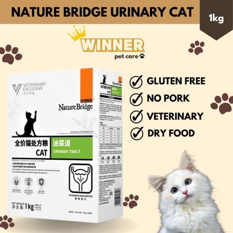 Promo Nature Bridge Urinary Tract Cat Dry Food 1kg Freshpack Diskon 23