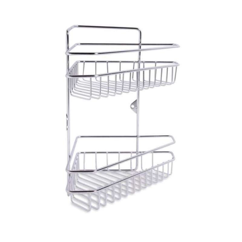 Promo Ace Stora Rak Sudut Kamar Mandi 2 Tingkat Shower Caddy Diskon