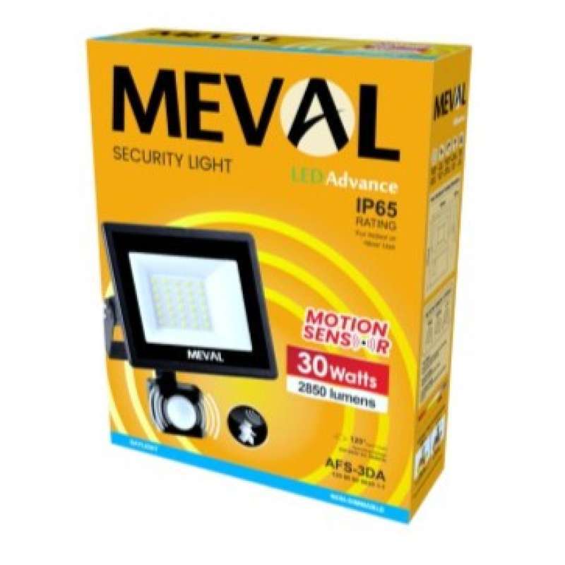 Promo Meval Flood Light Motion Sensor Security Light 30W LED Advance