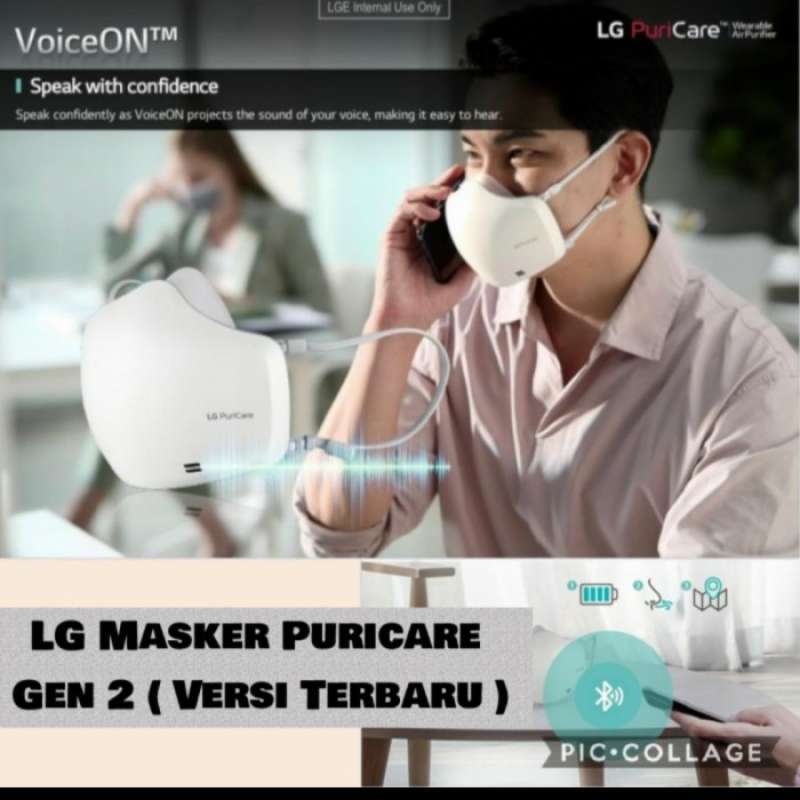 Promo LG mask wearable air puricare masker lg purifier original gen 2 ...