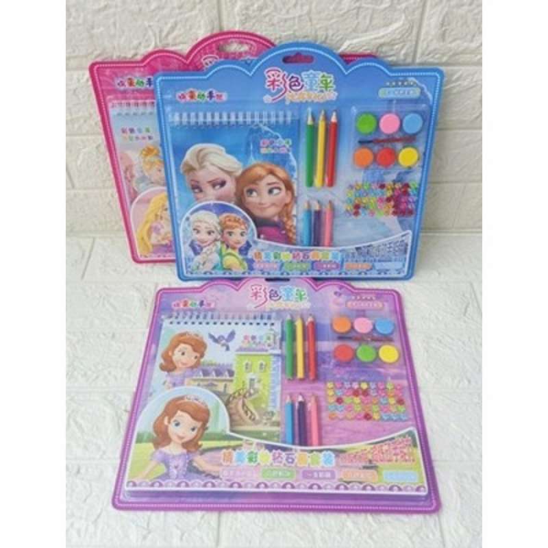 Jual Buku Mewarnai + Pensil Cat Warna Colouring Coloring Book Mewarna