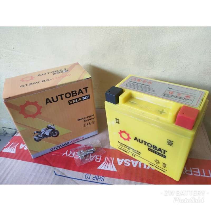 Promo Aki Motor Honda Vario 125 Techno FI CW CBS GTZ6V Aki Gel Diskon
