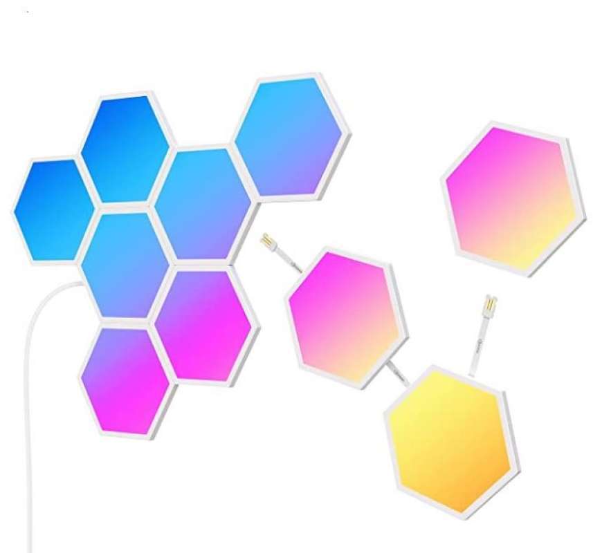 Revisão dos painéis de luz Govee Glide Hexa: ilumine seu espaço de