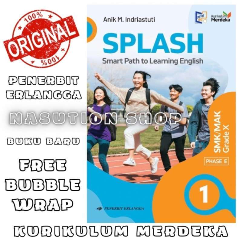 Promo Buku Splash English Kelas 1 / X 10 Smk Erlangga Kurikulum Merdeka