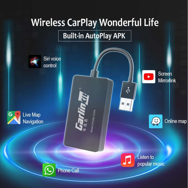 Promo CARLINKIT Wireless CPC200-CCPA Dongle Carplay Android Auto ...