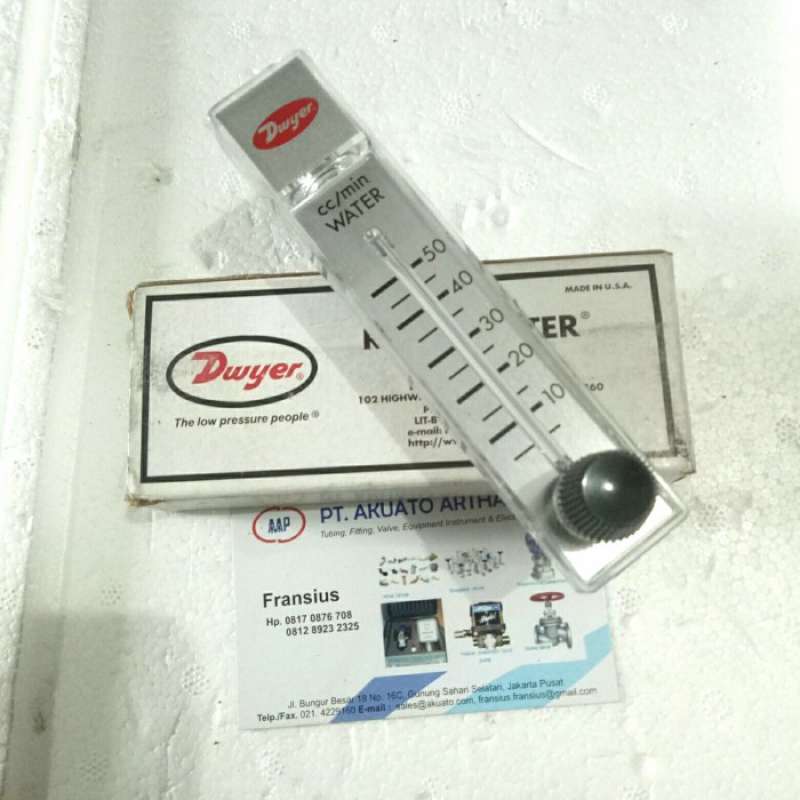 Promo Flow Meter Dwyer Rma32ssv 550 Cc/min Water Diskon 33 Di