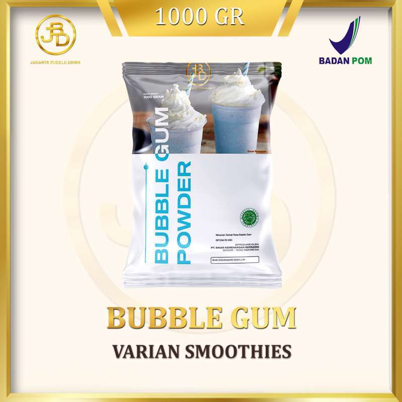 Jual Bubuk Minuman Premium BUBBLE GUM Jakarta Bubble Drink BPOM