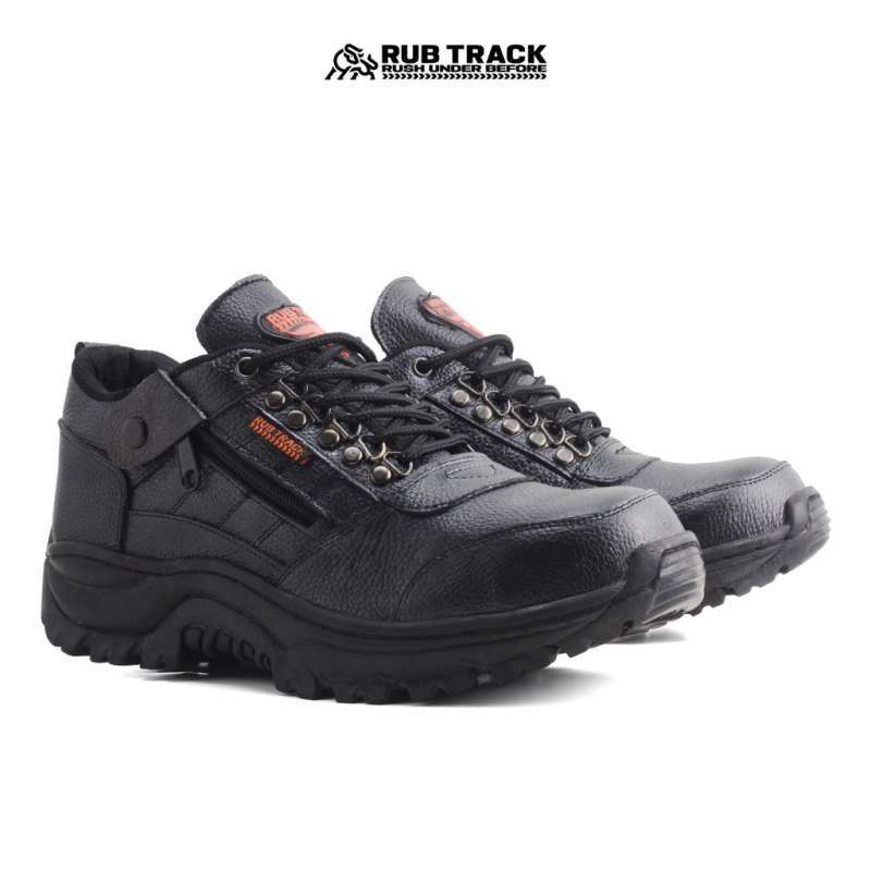 Promo SEPATU SAFETY PRIA KULIT ASLI LOW BOOTS TRACKING SAFETY SHOES ...