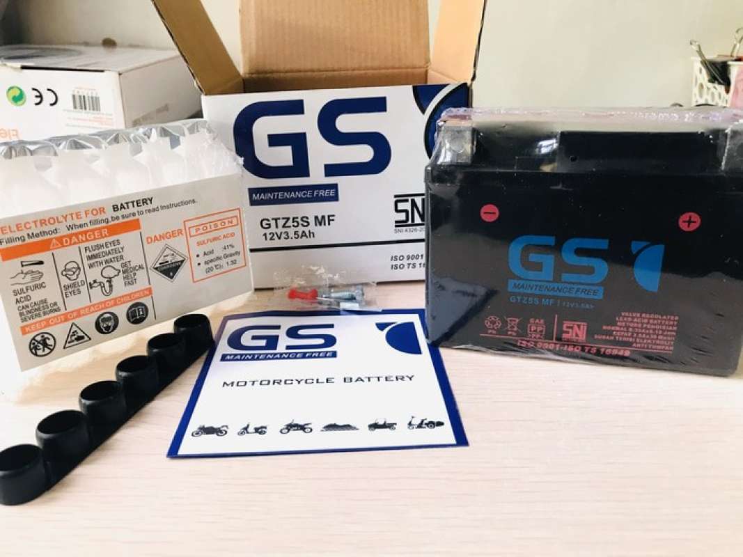 Promo Aki Battery Gs Gtz5S Revo Absolute-Abs Maintenance Free