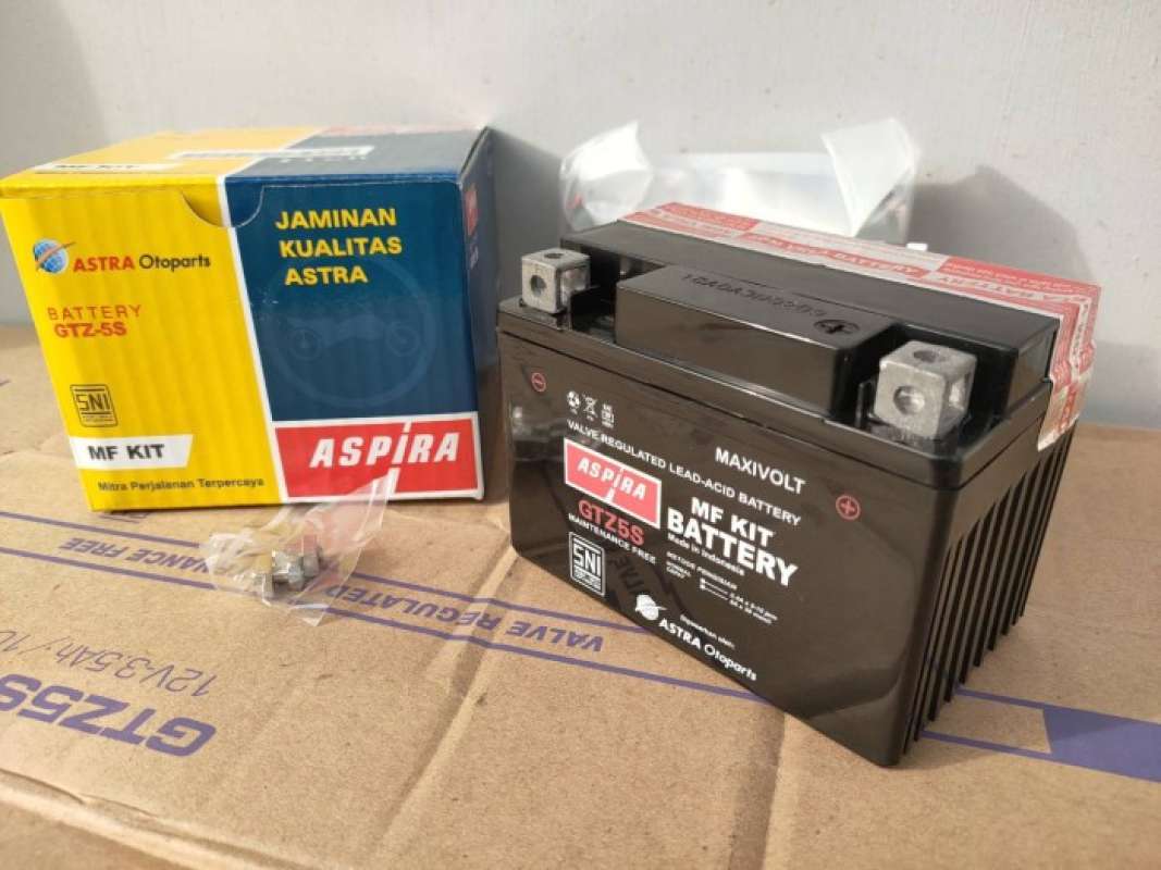 Promo Aki Motor Honda Scoopy -Supra X 125 Aspira Gtz5S Mf Kit Aki