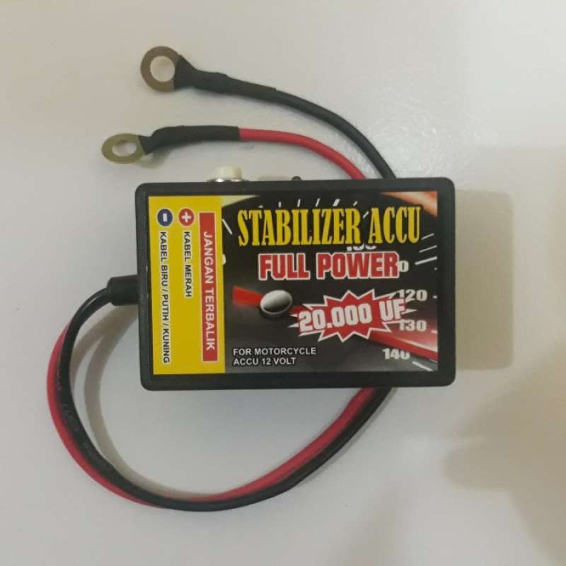 Promo Stabilizer Aki Untuk Motor Full Power 20.000Uf Japan Komponen
