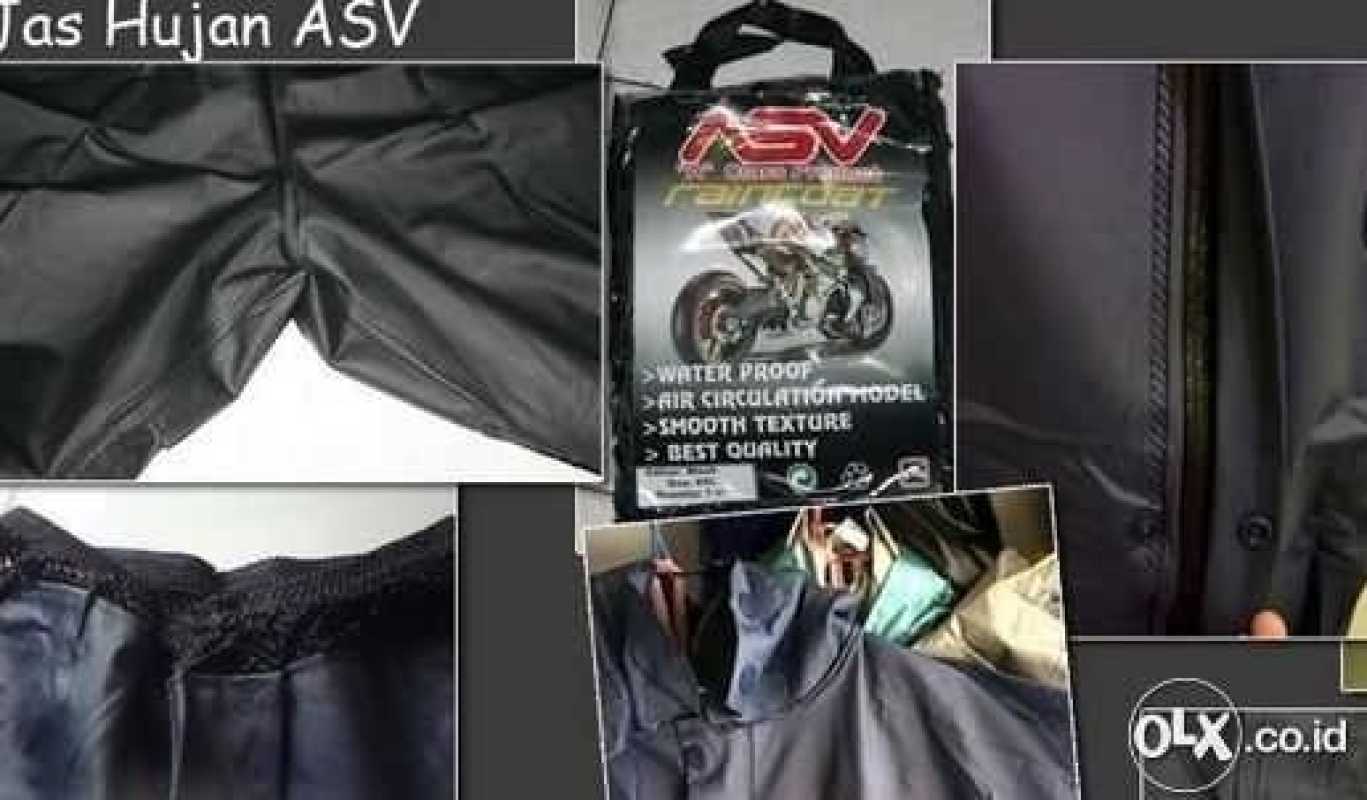 Promo New Jas Hujan Asv Ukuran L Ada Warna Hitam Dan Biru Tua,Original