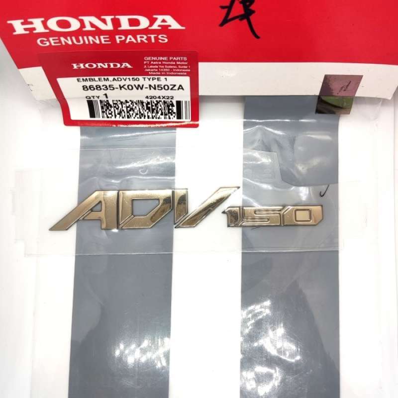 Promo Stiker Emblem Honda Adv 150 Gold Original Ahm Diskon 23 di