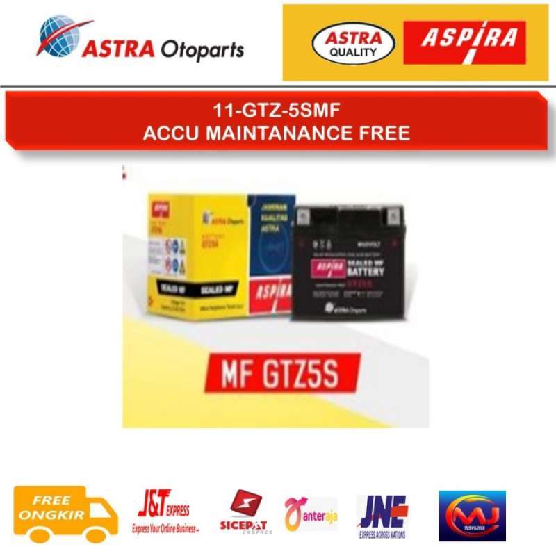 Jual Aki Motor Yamaha Xeon, Xeon Rc Aspira Battery Astra Gtz5-smf / 3,5