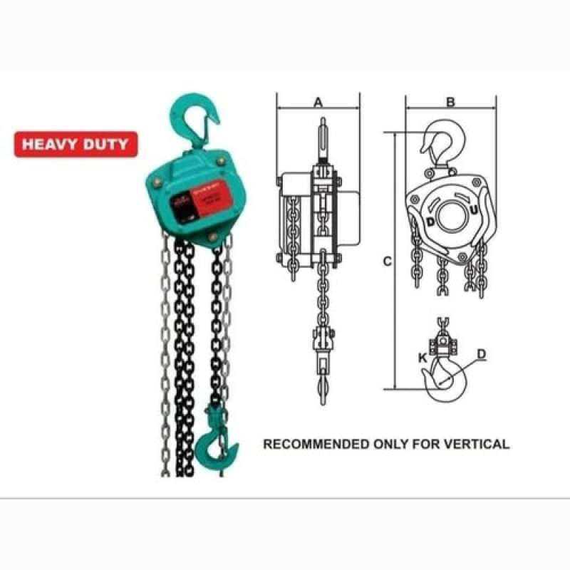 Promo Wipro Takel Katrol 1 Ton x 5 Meter Lever Block Chain Hoist Heavy