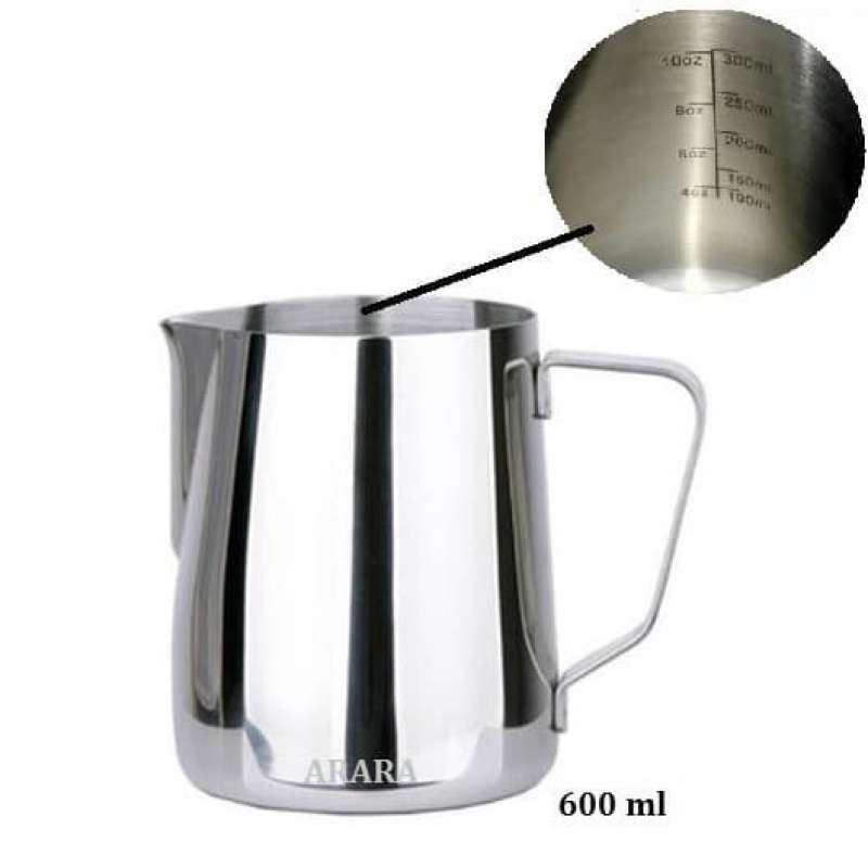Promo Milk Jug Barista Terbaik Lancip Latte Art Steam Pitcher 600Ml