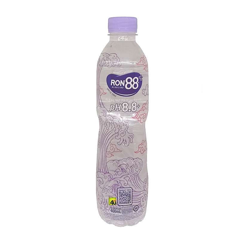 Promo Ron 88 Alkaline - Air Minum PH Tinggi - 400 ml Diskon 20% di ...