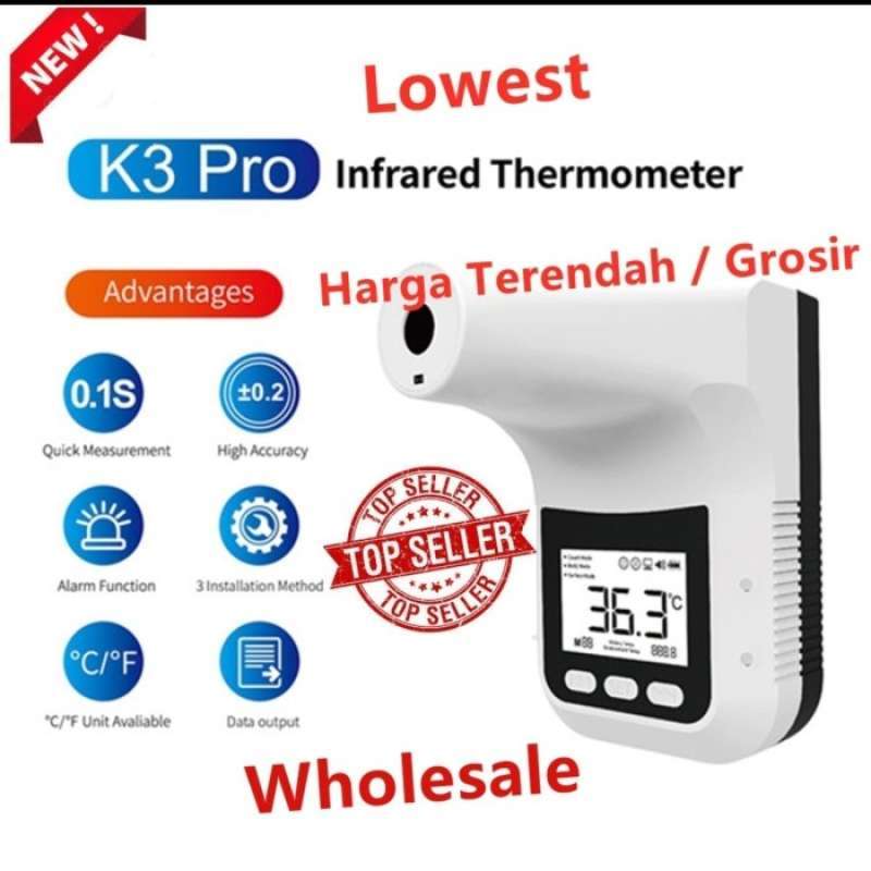 Promo Termometer K3 Pro Wall Infrared Thermometer Diskon 17 di Seller