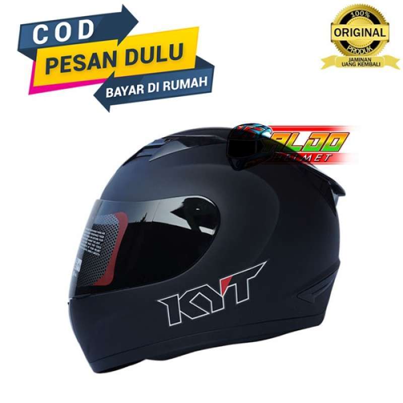 Promo Helm Kyt | Kyt R10 Solid Black Doff | Sni Ori Kyt R 10 | Free ...
