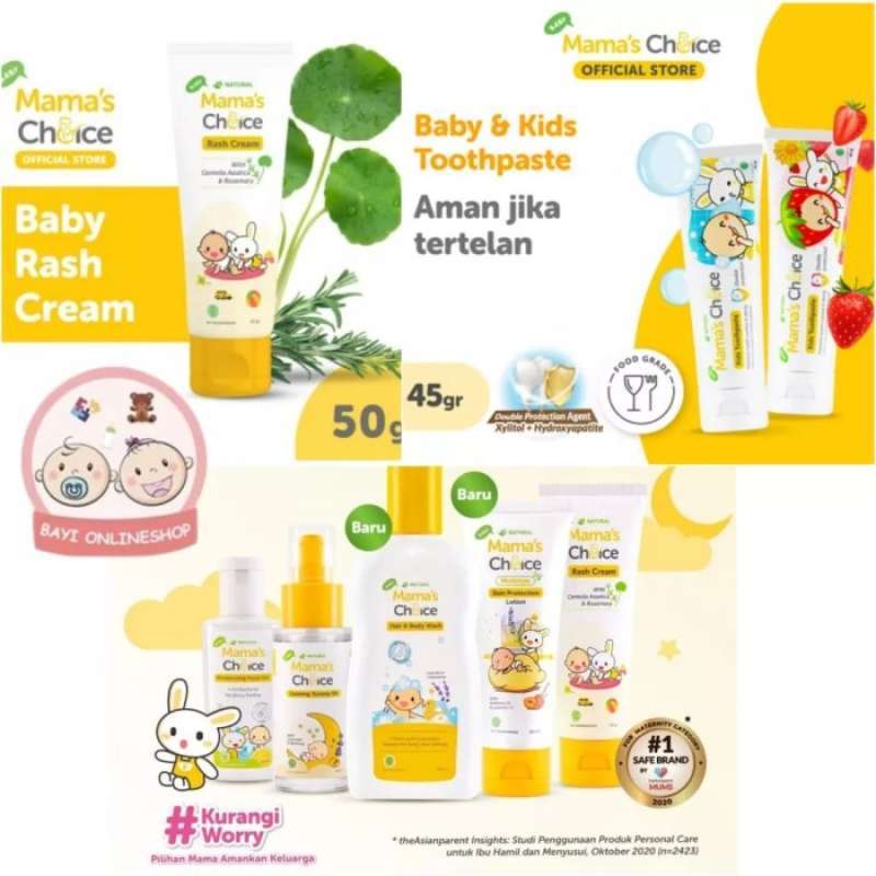 Promo Mama’S Choice Mama Baby Rash Cream Toothpaste Bayi Anak Pasta