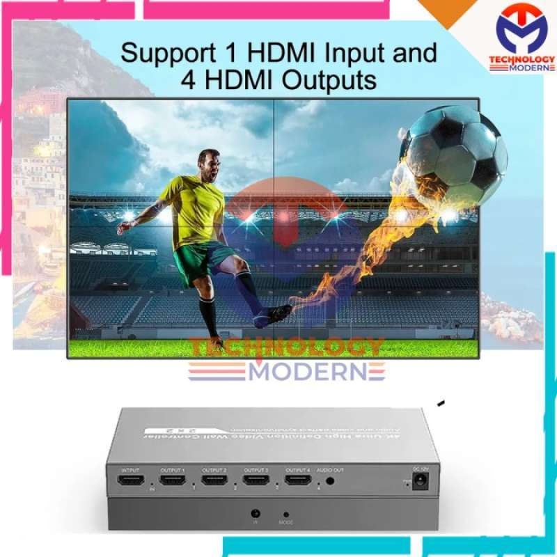 Promo Hdmi Video Wall Controller 2X2 1X2 1X3 1X4 Multi Screen Full Hd ...