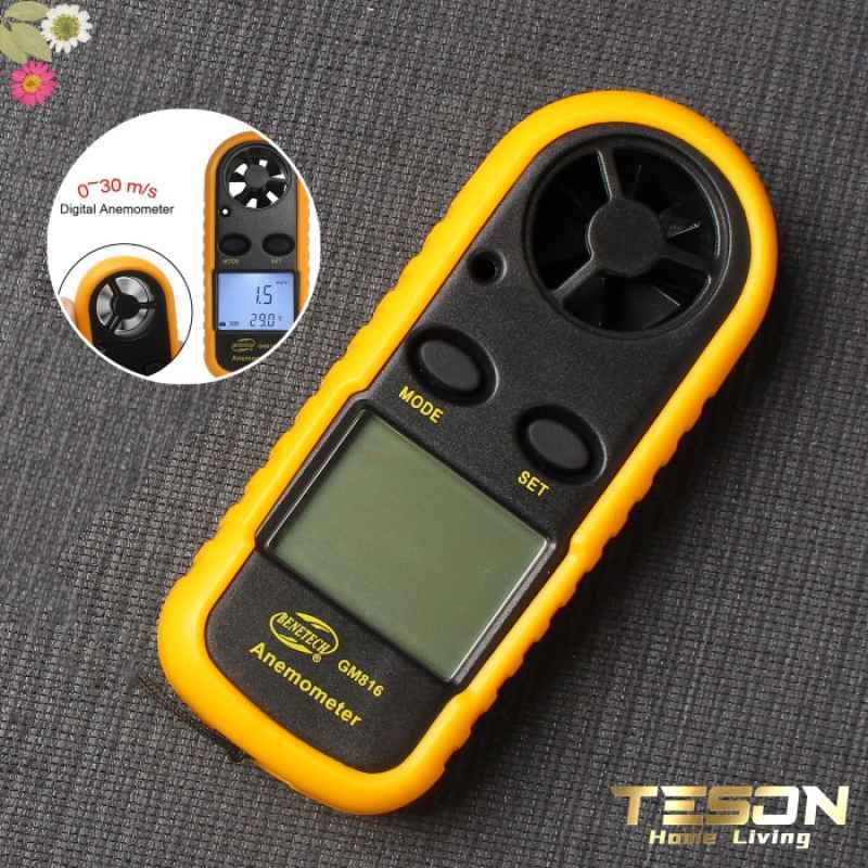 Promo Anemometer Digital Pengukur Kecepatan Angin Alat Ukur Suhu ...
