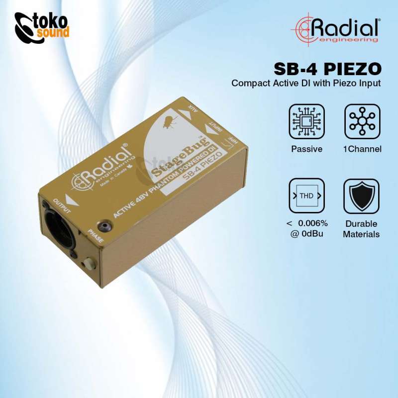 Jual RADIAL SB4 SB4 PIEZO Compact active DiBox for piezo pickups di