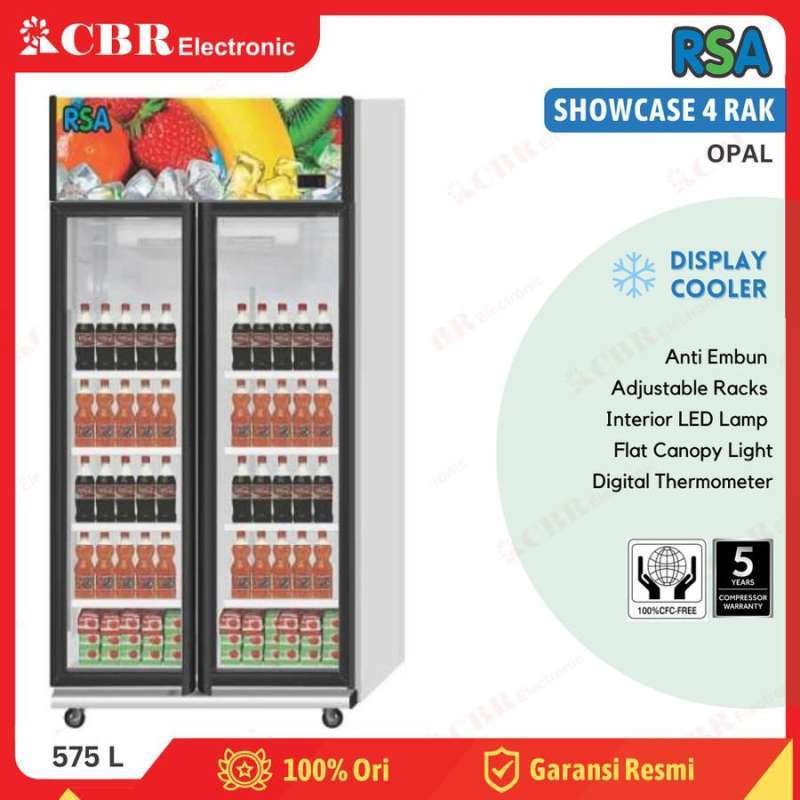 Jual Showcase Display Cooler RSA 4 Rak OPAL di Seller CBR ELECTRONIC ...