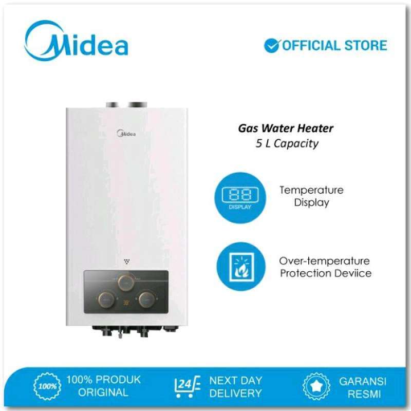Promo MIDEA JSD105DHS1 Water Heater Gas 5Liter Diskon 2 di Seller